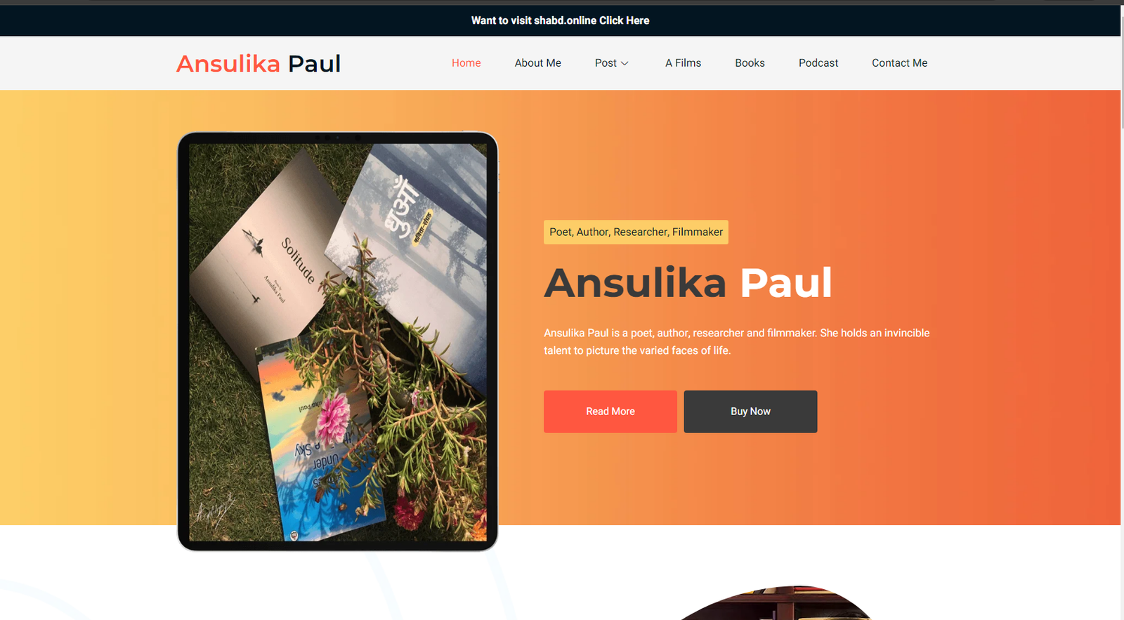 Ansulika Paul Website